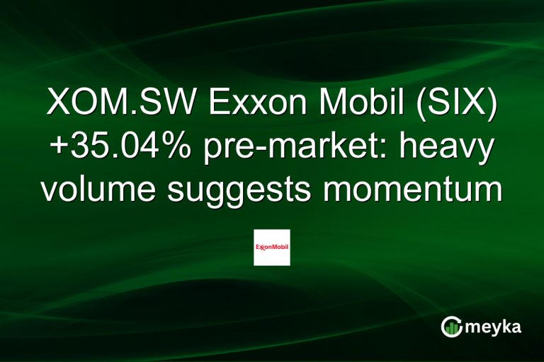 XOM.SW Exxon Mobil (SIX) +35.04% pre-market: heavy volume suggests momentum
