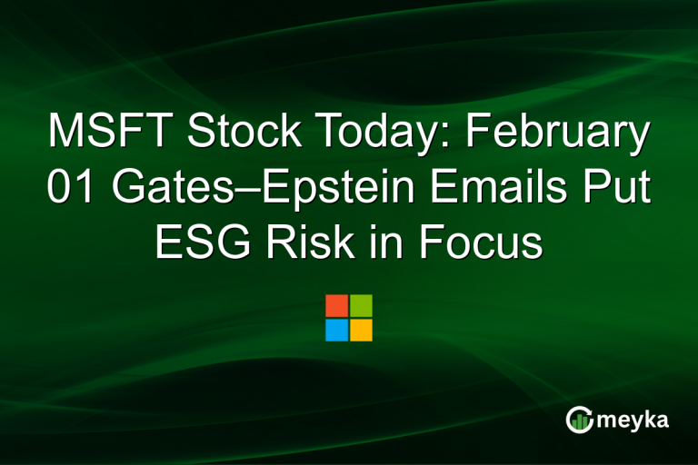 MSFT Stock Today: February 01 Gates–Epstein Emails Put ESG Risk in Focus