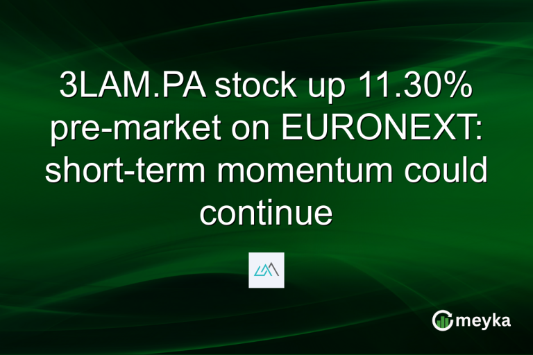 3LAM.PA stock up 11.30% pre-market on EURONEXT: short-term momentum could continue