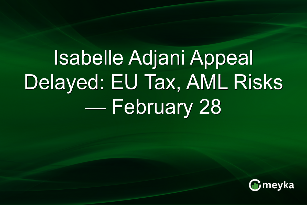 Isabelle Adjani Appeal Delayed: EU Tax, AML Risks — February 28