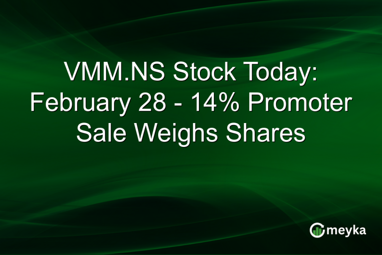VMM.NS Stock Today: February 28 - 14% Promoter Sale Weighs Shares