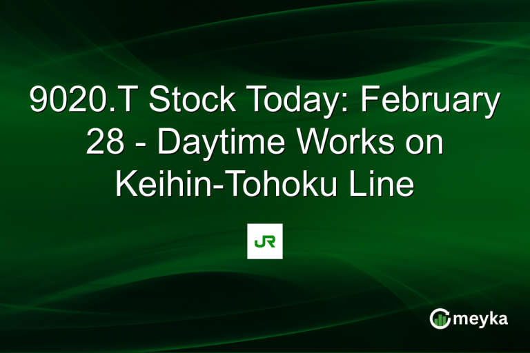 9020.T Stock Today: February 28 - Daytime Works on Keihin-Tohoku Line