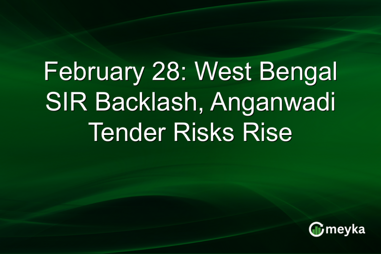 February 28: West Bengal SIR Backlash, Anganwadi Tender Risks Rise