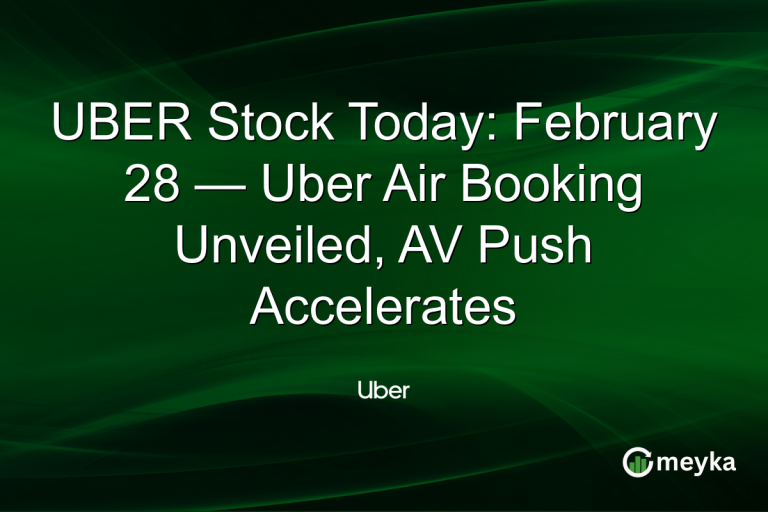 UBER Stock Today: February 28 — Uber Air Booking Unveiled, AV Push Accelerates