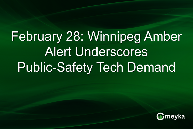 February 28: Winnipeg Amber Alert Underscores Public-Safety Tech Demand