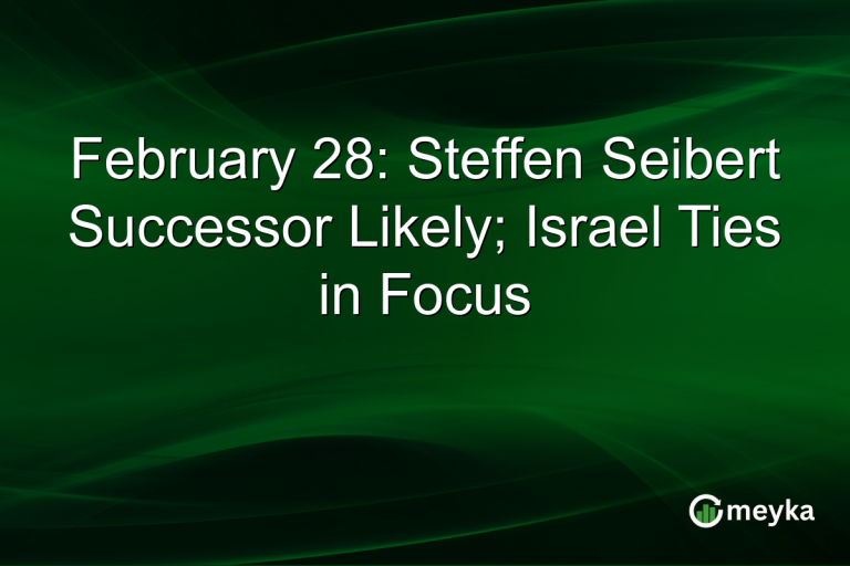 February 28: Steffen Seibert Successor Likely; Israel Ties in Focus