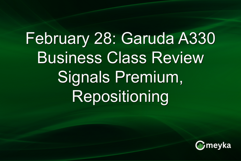 February 28: Garuda A330 Business Class Review Signals Premium, Repositioning