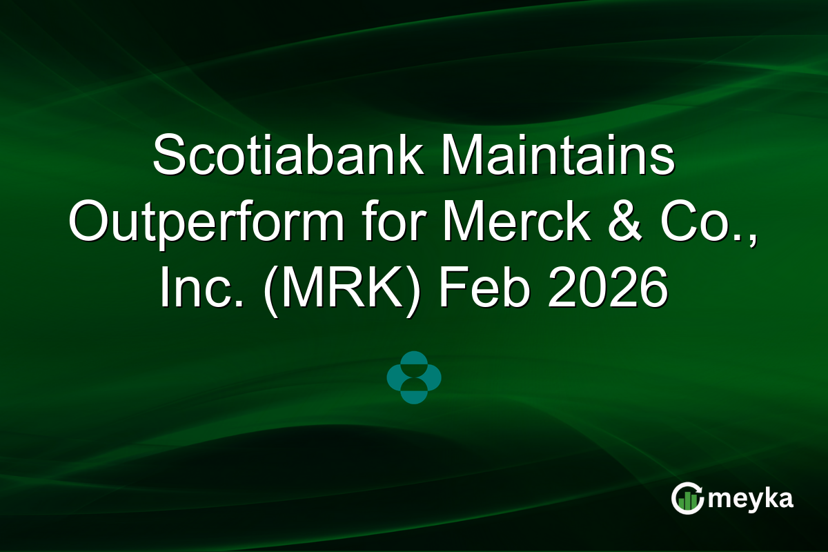 Scotiabank Maintains Outperform for Merck & Co., Inc. (MRK) Feb 2026