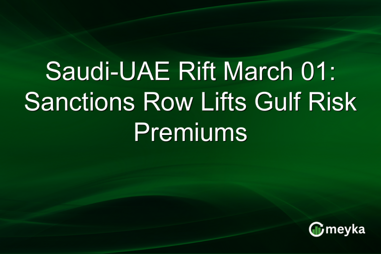 Saudi-UAE Rift March 01: Sanctions Row Lifts Gulf Risk Premiums