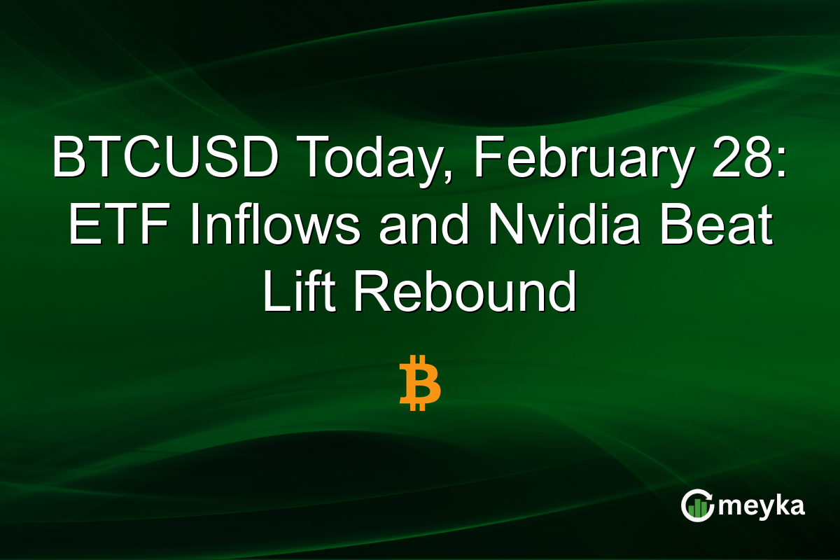 BTCUSD Today, February 28: ETF Inflows and Nvidia Beat Lift Rebound