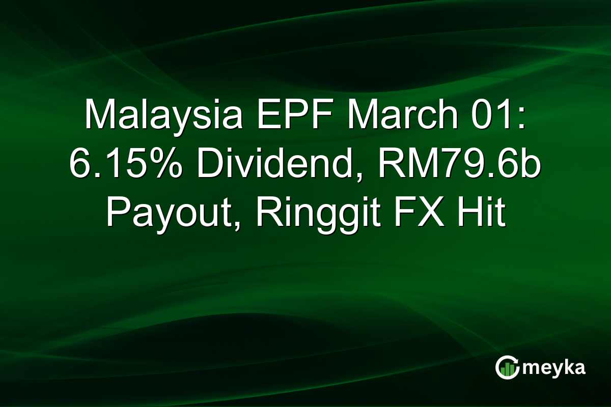 Malaysia EPF March 01: 6.15% Dividend, RM79.6b Payout, Ringgit FX Hit