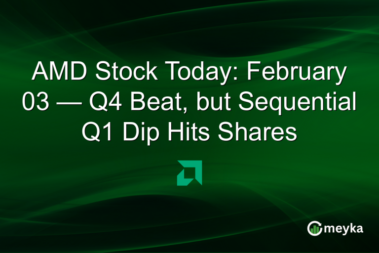 AMD Stock Today: February 03 — Q4 Beat, but Sequential Q1 Dip Hits Shares