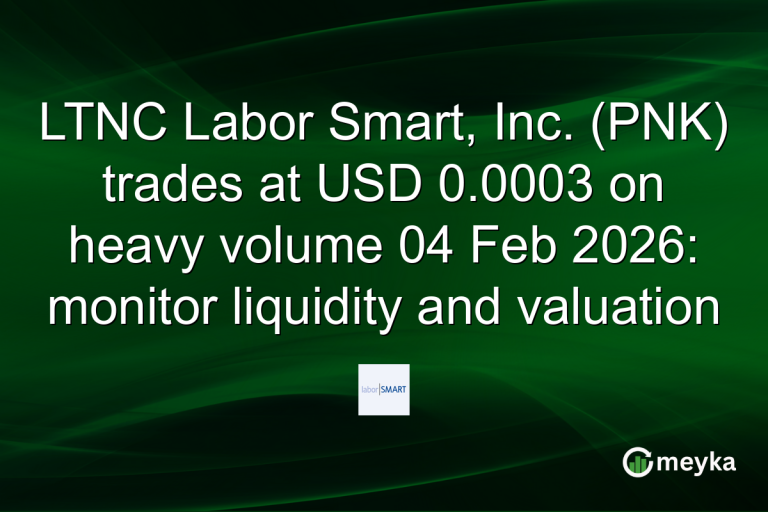 LTNC Labor Smart, Inc. (PNK) trades at USD 0.0003 on heavy volume 04 Feb 2026: monitor liquidity and valuation