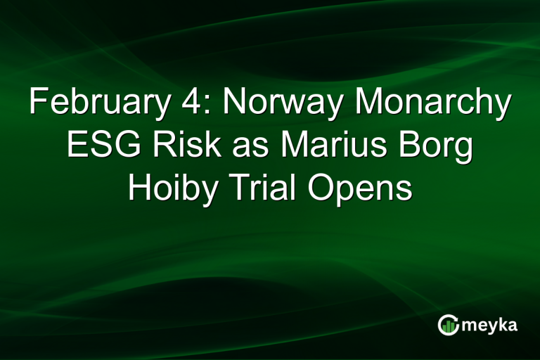February 4: Norway Monarchy ESG Risk as Marius Borg Hoiby Trial Opens