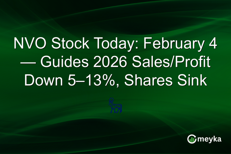 NVO Stock Today: February 4 — Guides 2026 Sales/Profit Down 5–13%, Shares Sink