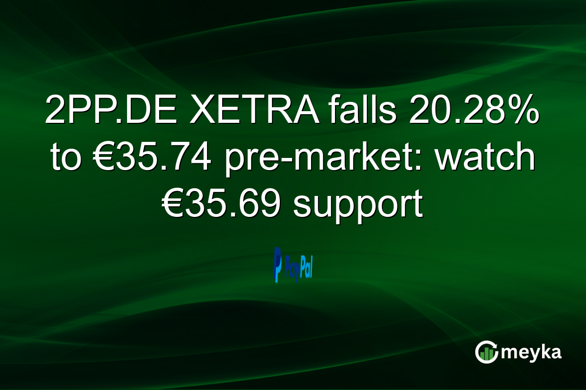 2PP.DE XETRA falls 20.28% to €35.74 pre-market: watch €35.69 support