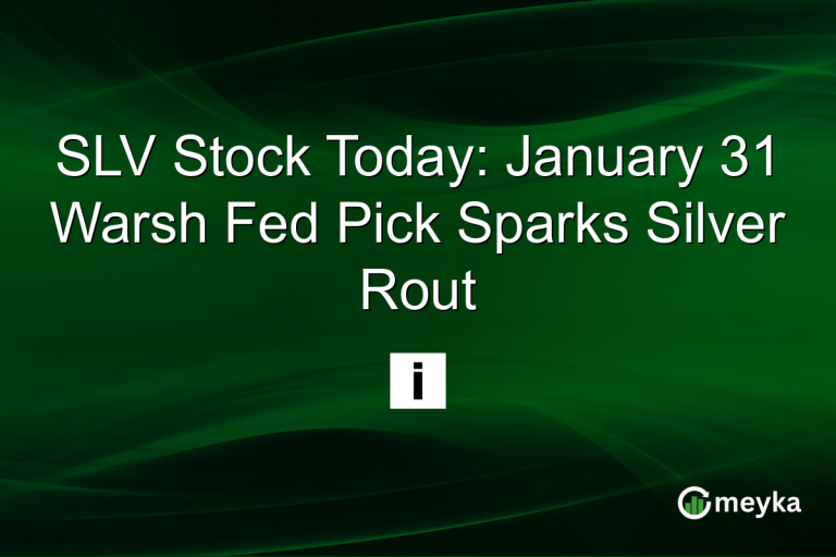 SLV Stock Today: January 31 Warsh Fed Pick Sparks Silver Rout