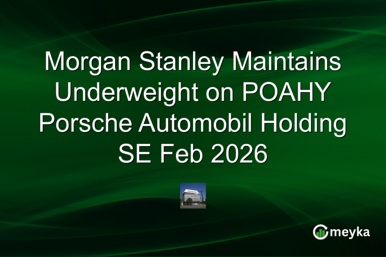 Morgan Stanley Maintains Underweight on POAHY Porsche Automobil Holding SE Feb 2026