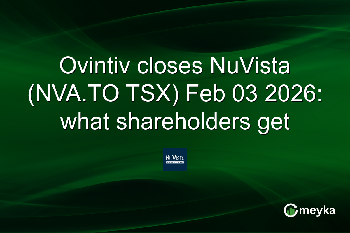 Ovintiv closes NuVista (NVA.TO TSX) Feb 03 2026: what shareholders get