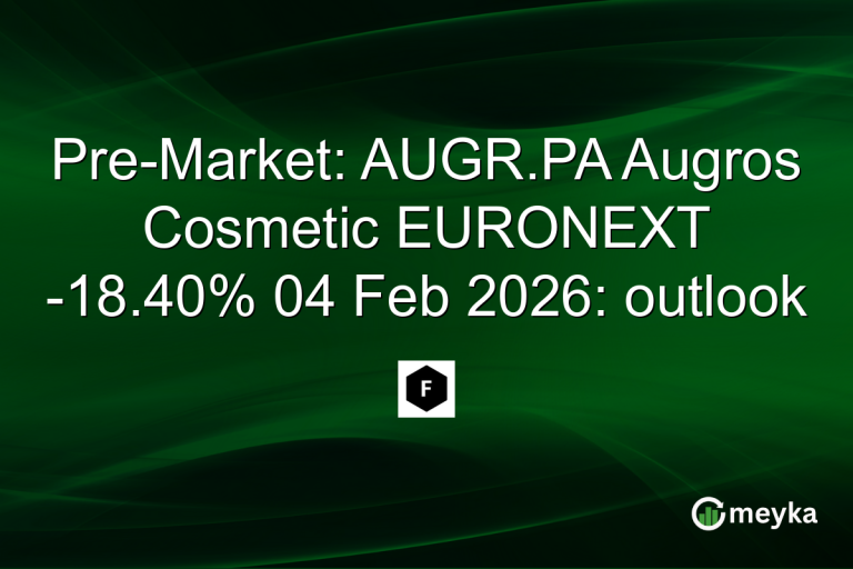 Pre-Market: AUGR.PA Augros Cosmetic EURONEXT -18.40% 04 Feb 2026: outlook