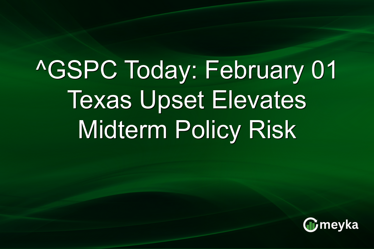 ^GSPC Today: February 01 Texas Upset Elevates Midterm Policy Risk