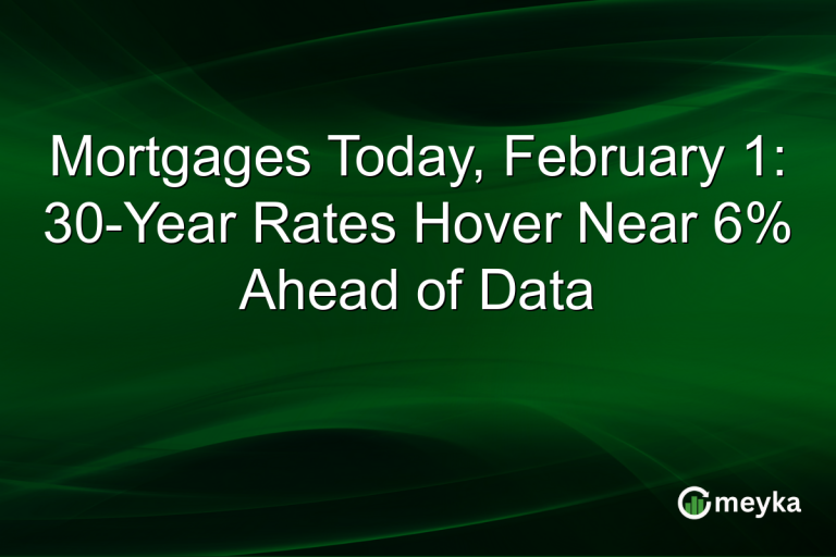 Mortgages Today, February 1: 30-Year Rates Hover Near 6% Ahead of Data