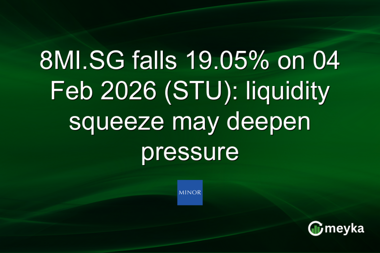 8MI.SG falls 19.05% on 04 Feb 2026 (STU): liquidity squeeze may deepen pressure