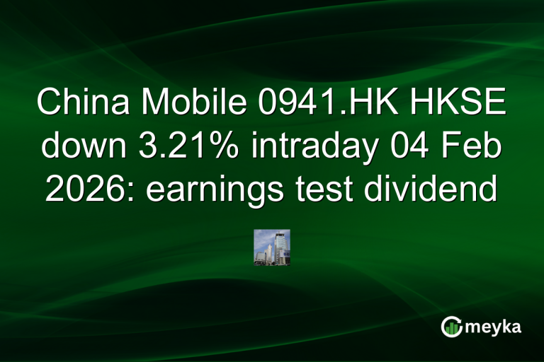 China Mobile 0941.HK HKSE down 3.21% intraday 04 Feb 2026: earnings test dividend