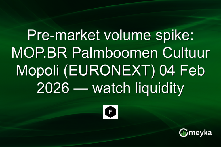 Pre-market volume spike: MOP.BR Palmboomen Cultuur Mopoli (EURONEXT) 04 Feb 2026 — watch liquidity
