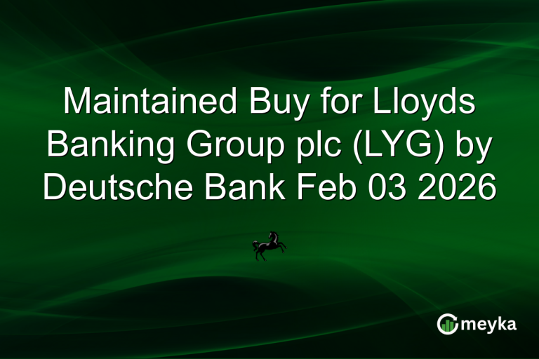Maintained Buy for Lloyds Banking Group plc (LYG) by Deutsche Bank Feb 03 2026
