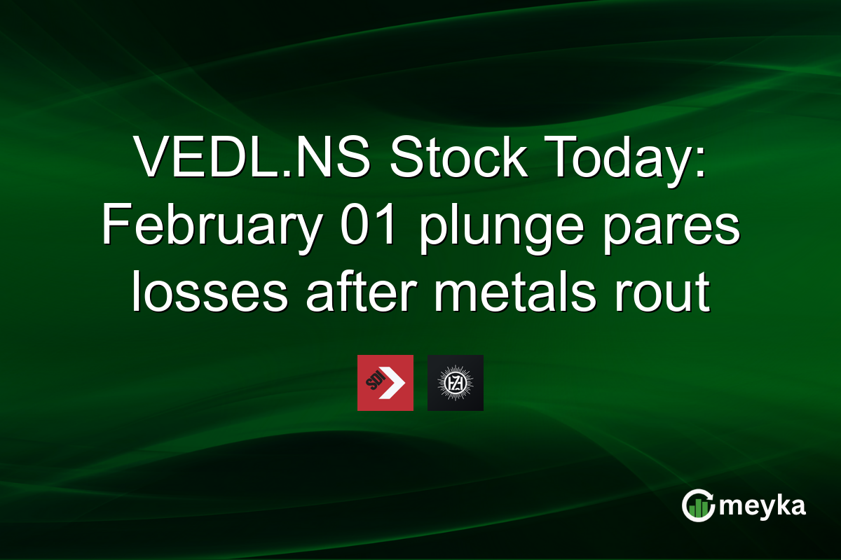 VEDL.NS Stock Today: February 01 plunge pares losses after metals rout