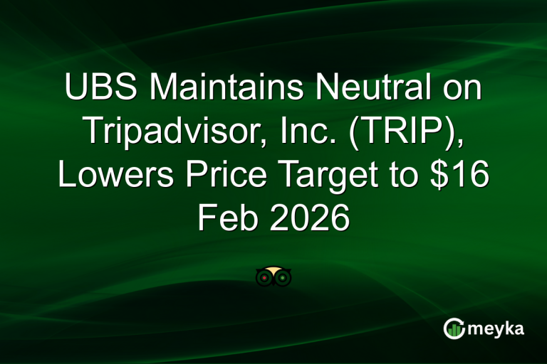 UBS Maintains Neutral on Tripadvisor, Inc. (TRIP), Lowers Price Target to $16 Feb 2026