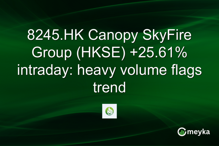 8245.HK Canopy SkyFire Group (HKSE) +25.61% intraday: heavy volume flags trend