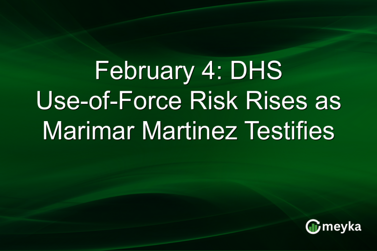 February 4: DHS Use-of-Force Risk Rises as Marimar Martinez Testifies