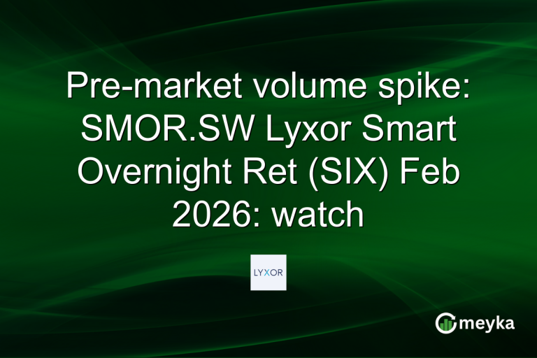 Pre-market volume spike: SMOR.SW Lyxor Smart Overnight Ret (SIX) Feb 2026: watch