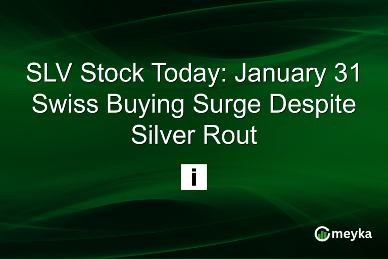 SLV Stock Today: January 31 Swiss Buying Surge Despite Silver Rout