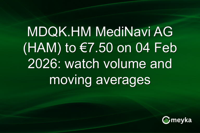 MDQK.HM MediNavi AG (HAM) to €7.50 on 04 Feb 2026: watch volume and moving averages