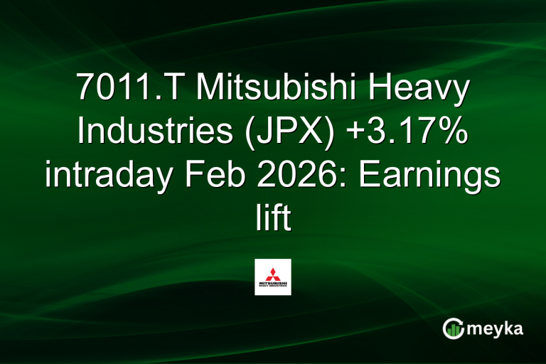 7011.T Mitsubishi Heavy Industries (JPX) +3.17% intraday Feb 2026: Earnings lift