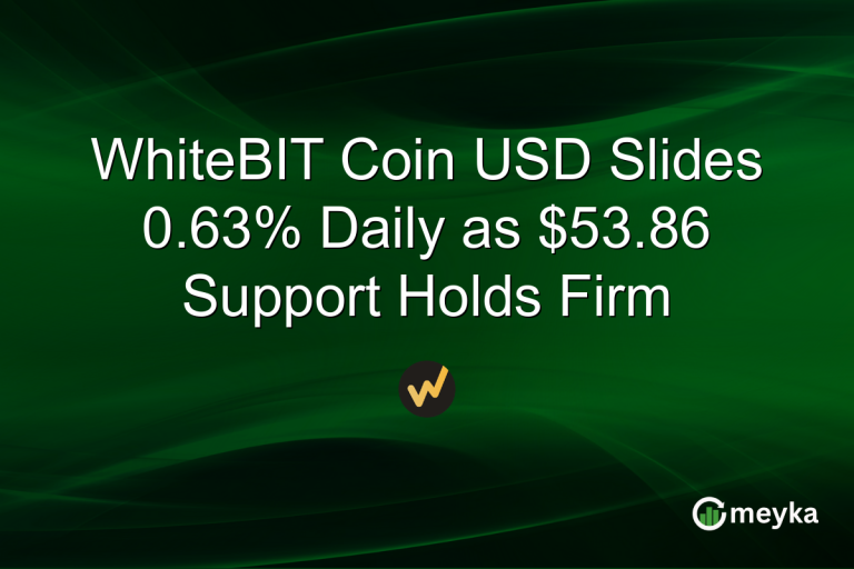 WhiteBIT Coin USD Slides 0.63% Daily as $53.86 Support Holds Firm