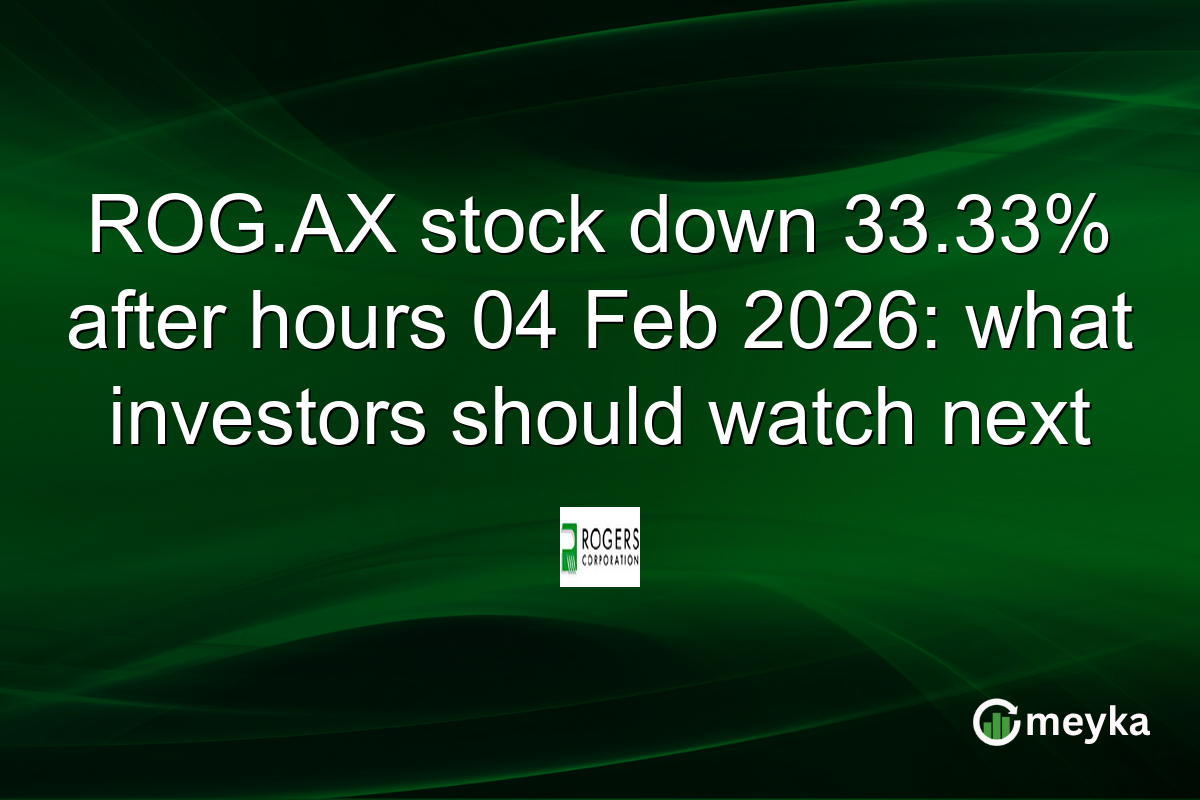 ROG.AX stock down 33.33% after hours 04 Feb 2026: what investors should watch next