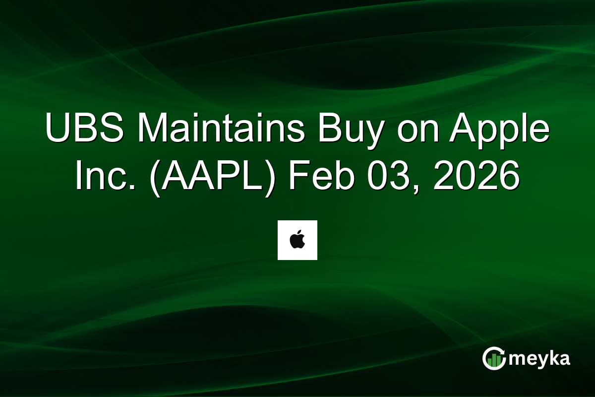UBS Maintains Buy on Apple Inc. (AAPL) Feb 03, 2026