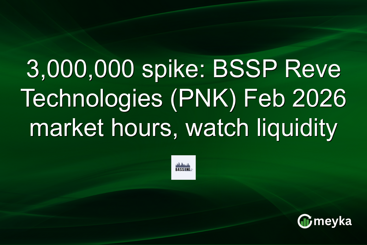 3,000,000 spike: BSSP Reve Technologies (PNK) Feb 2026 market hours, watch liquidity