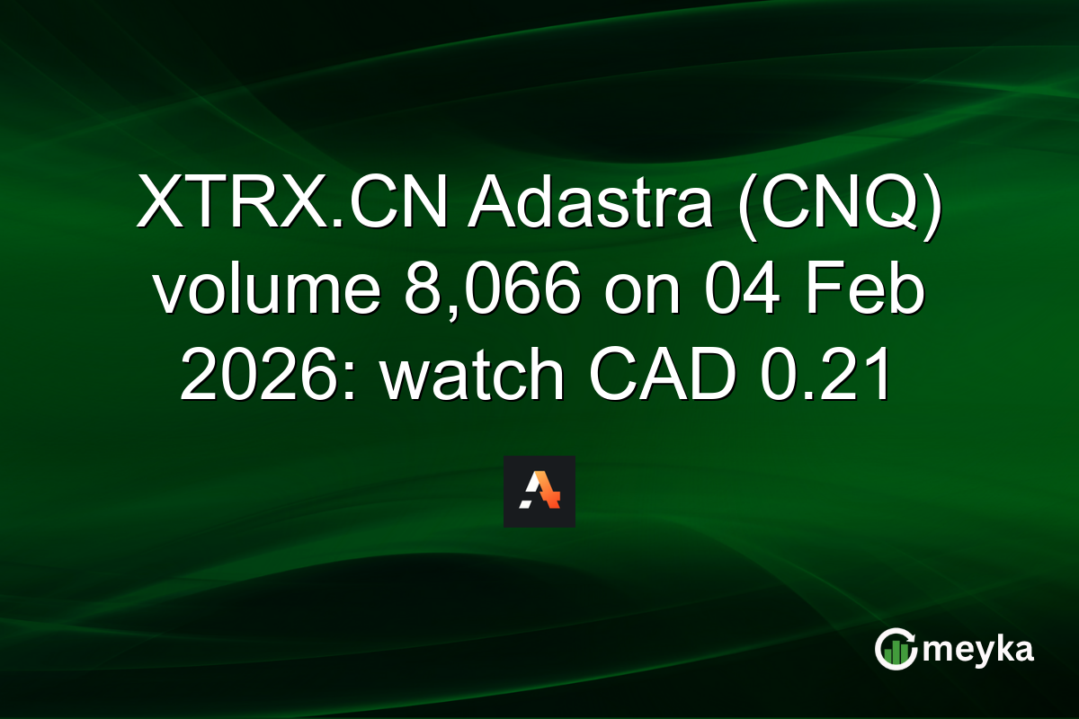 XTRX.CN Adastra (CNQ) volume 8,066 on 04 Feb 2026: watch CAD 0.21