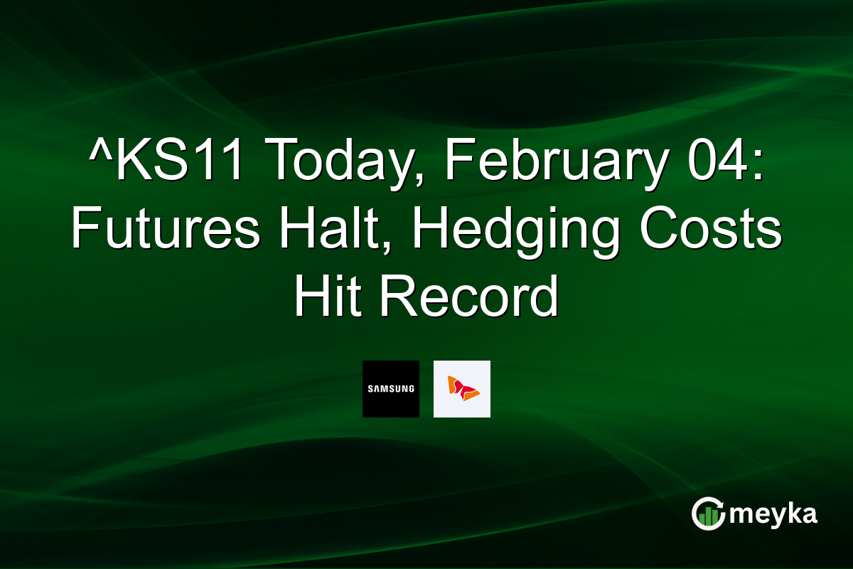 ^KS11 Today, February 04: Futures Halt, Hedging Costs Hit Record