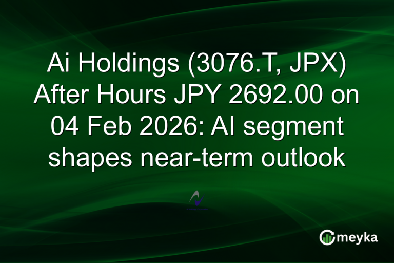 Ai Holdings (3076.T, JPX) After Hours JPY 2692.00 on 04 Feb 2026: AI segment shapes near-term outlook