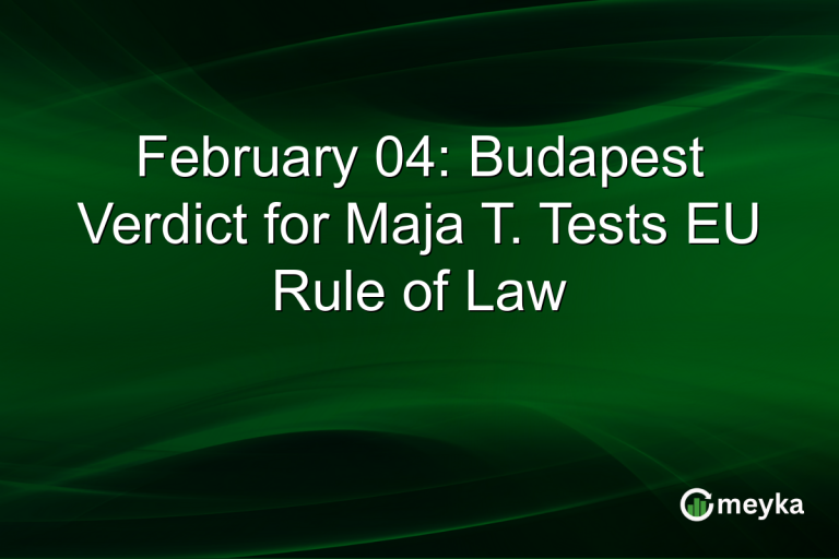 February 04: Budapest Verdict for Maja T. Tests EU Rule of Law