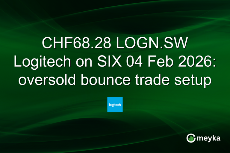 CHF68.28 LOGN.SW Logitech on SIX 04 Feb 2026: oversold bounce trade setup