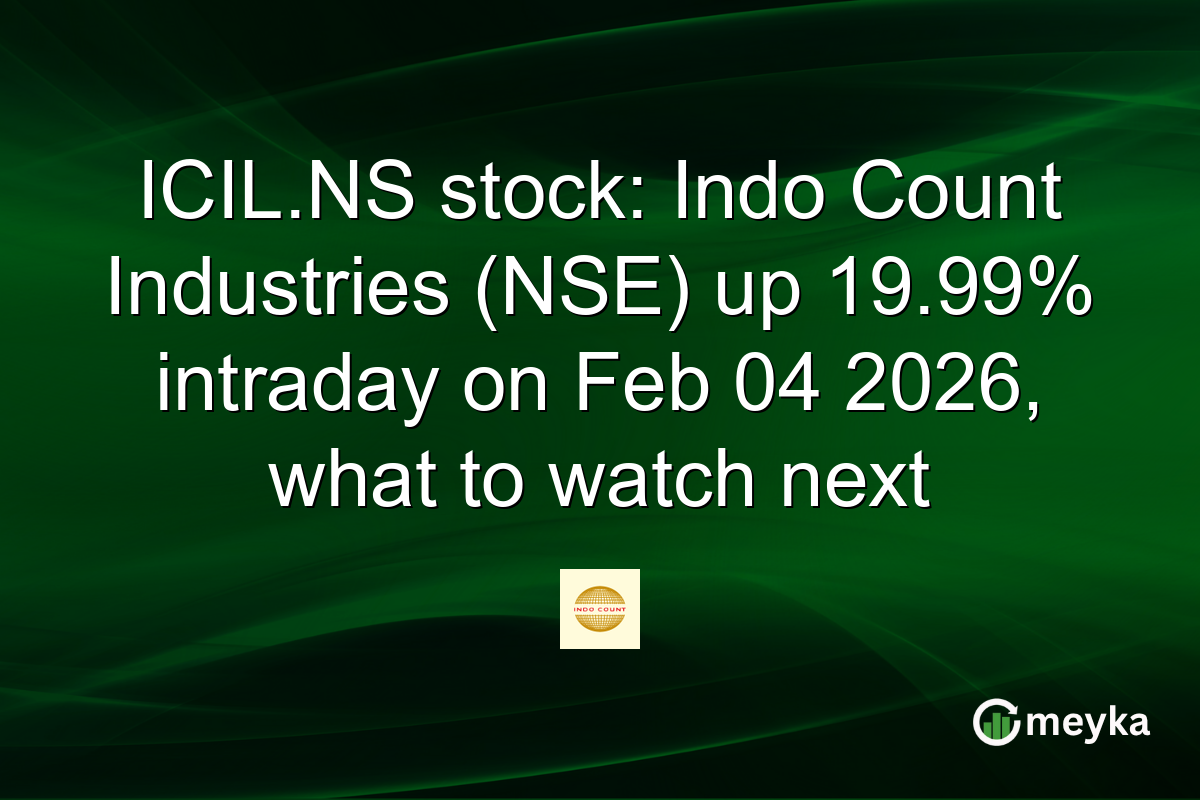 ICIL.NS stock: Indo Count Industries (NSE) up 19.99% intraday on Feb 04 2026, what to watch next