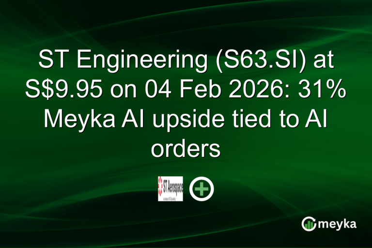 ST Engineering (S63.SI) at S$9.95 on 04 Feb 2026: 31% Meyka AI upside tied to AI orders