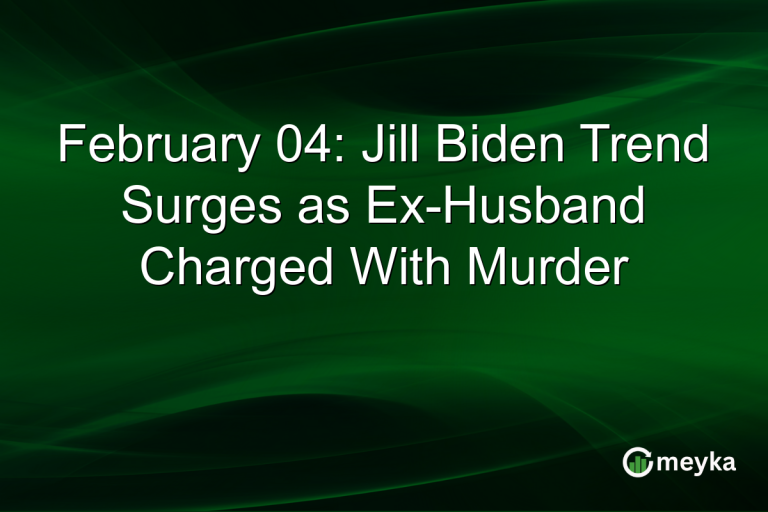 February 04: Jill Biden Trend Surges as Ex-Husband Charged With Murder